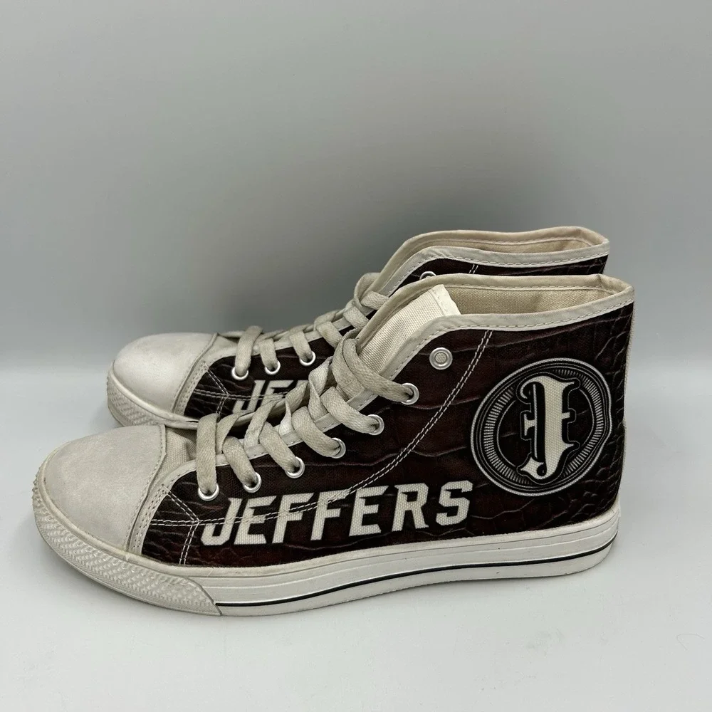 Unisex Jeffers High Top Canvas Sneakers Men Size 7 Women's Size 9‎